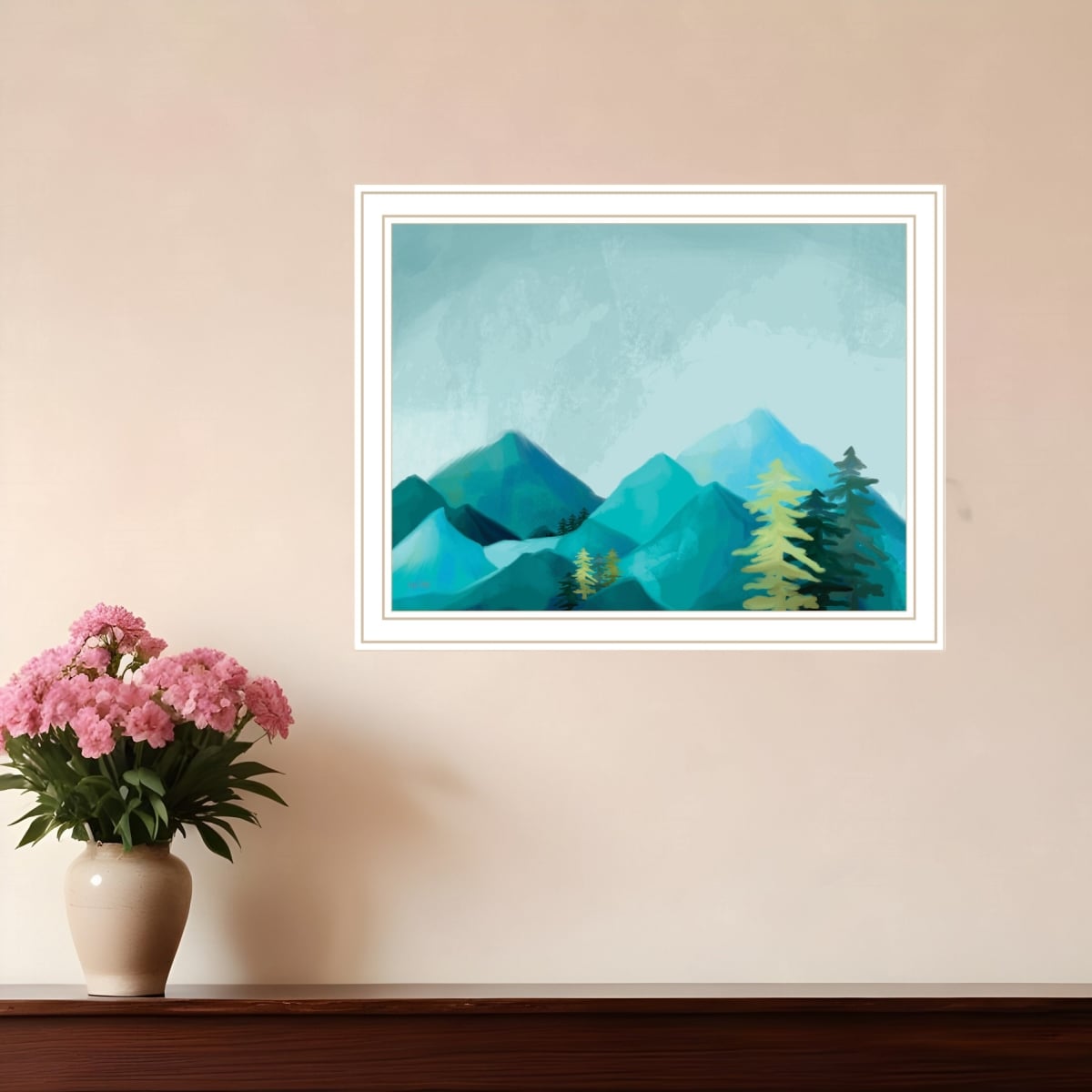 529852 Horizontal Adventure Awaits White Framed Print Wall Art