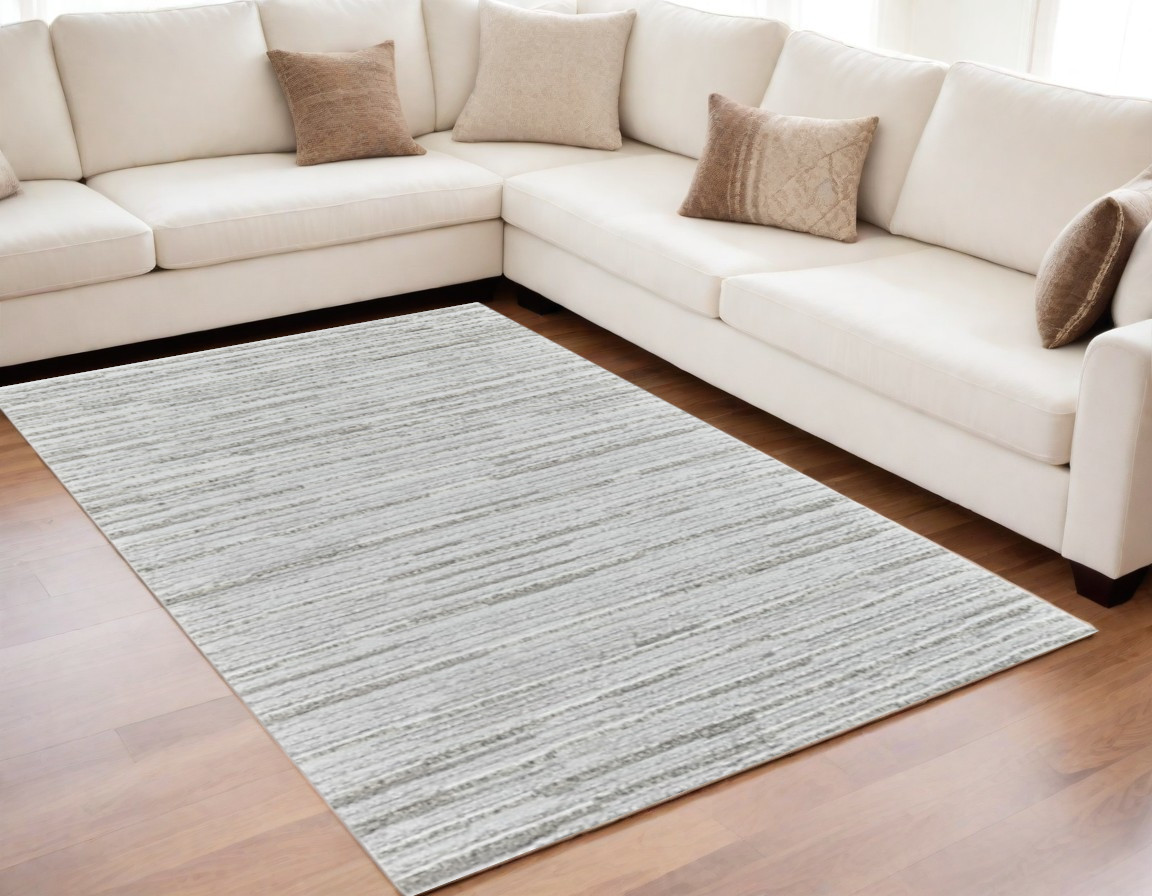 570068 5 x 8 ft. Abstract Rectangle Area Rug, Gray
