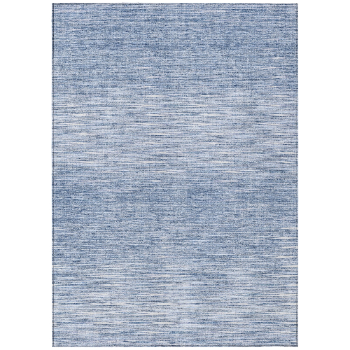 587404 3 x 5 ft. Abstract Washable Indoor & Outdoor Rectangle Area Rug, Denim Blue & Blue