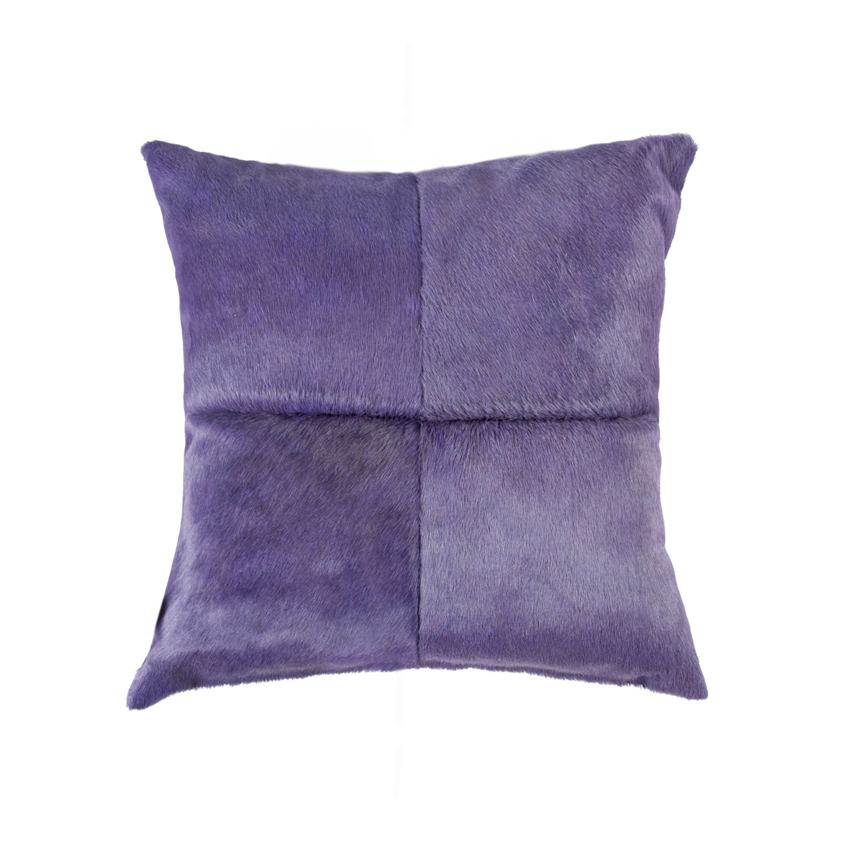 Picture of HomeRoots 316757 18 in. Cowhide Pillow&#44; Purple