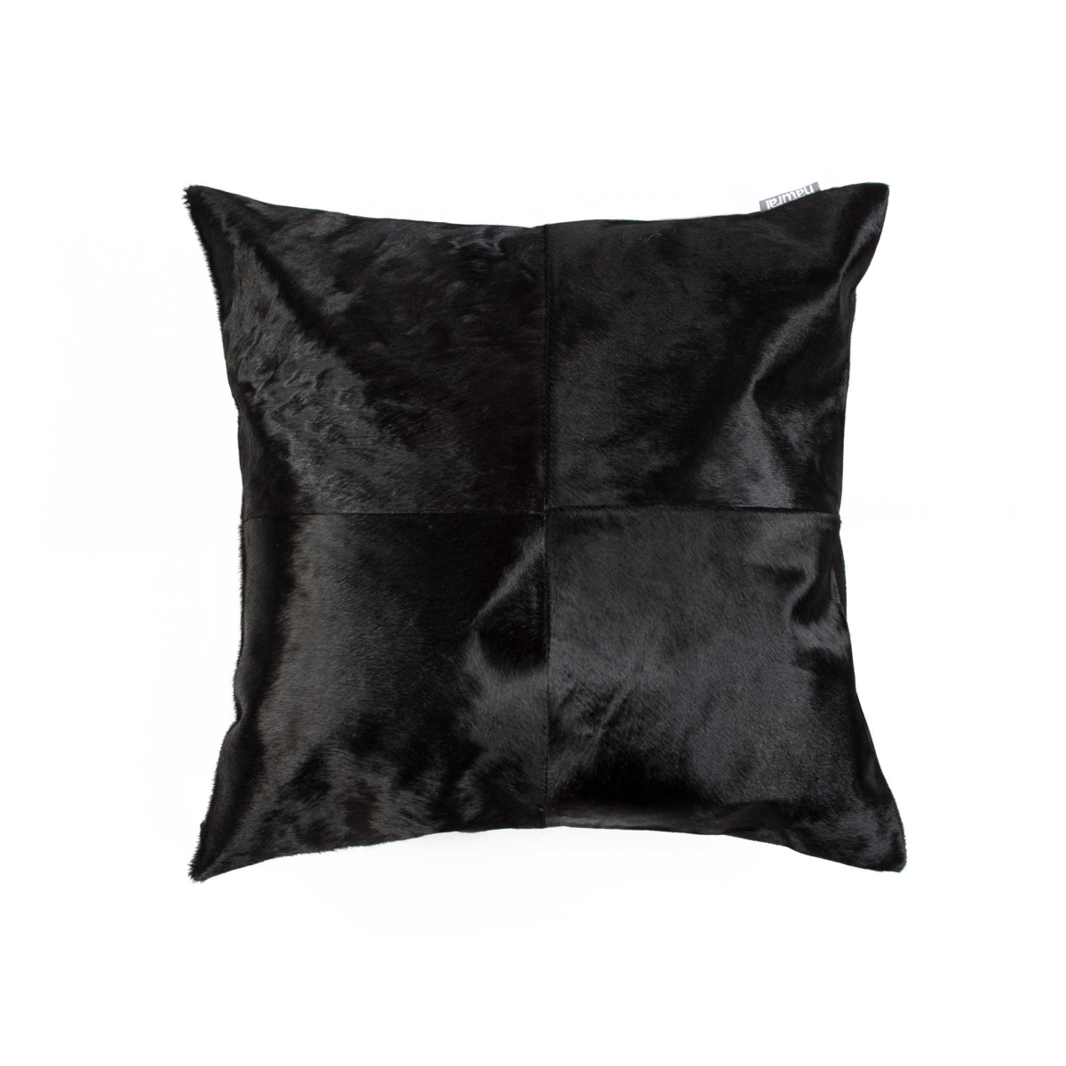 Picture of HomeRoots 316760 18 in. Cowhide Pillow, Black