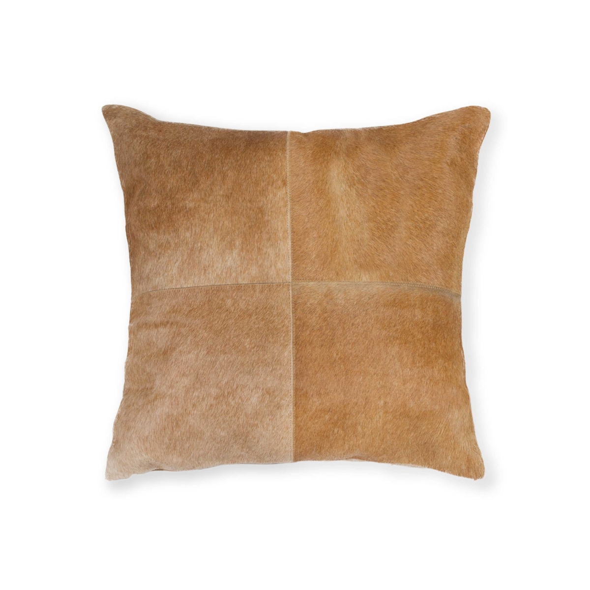 Picture of HomeRoots 316762 18 in. Cowhide Pillow - Tan