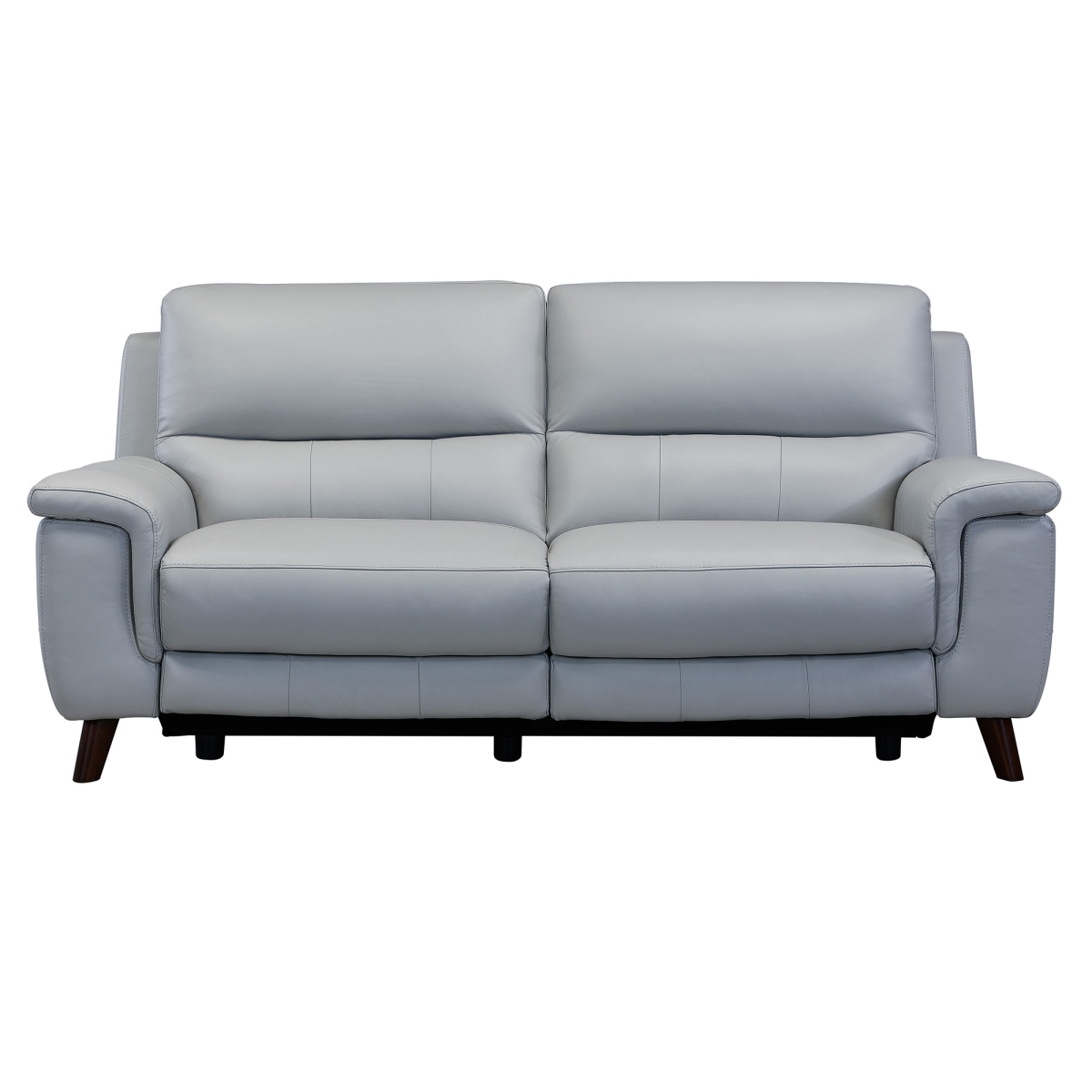 Picture of HomeRoots 548961 3 Piece Indoor Gray Leather Six Person Seating Set