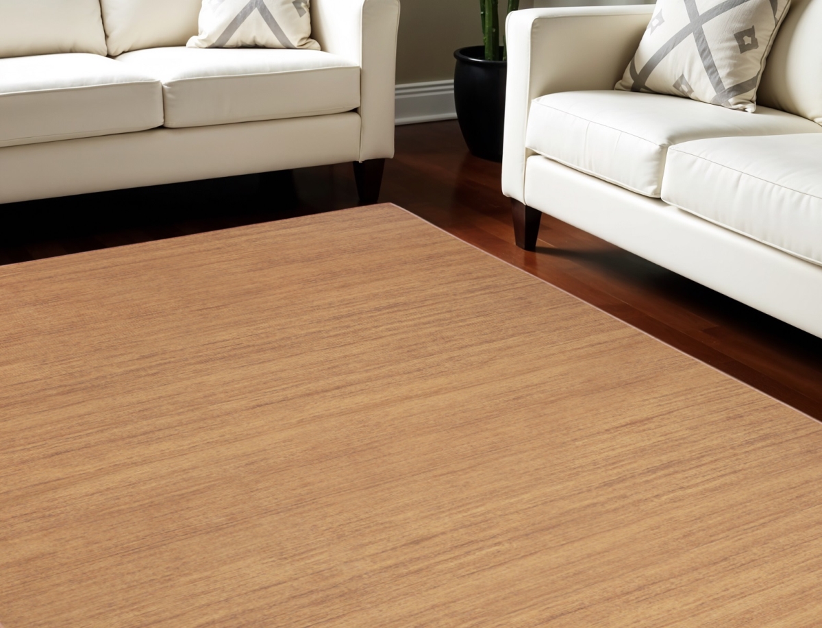 552554 6 x 9 ft. Abstract Washable Rectangle Area Rug, Copper