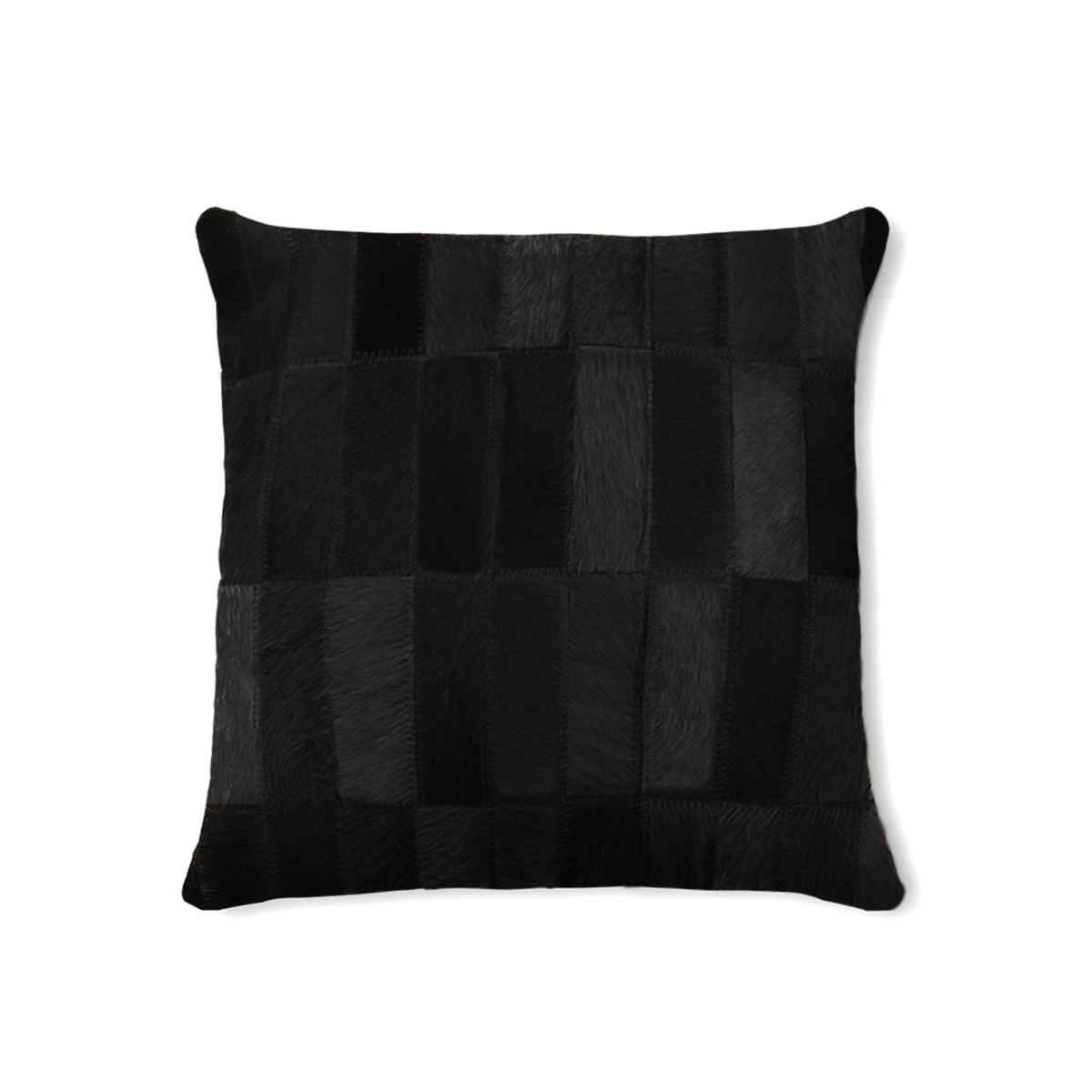 Picture of HomeRoots 316766 18 in. Cowhide Pillow - Black