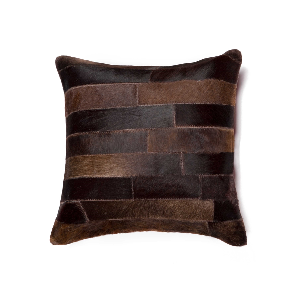 Picture of HomeRoots 316768 18 in. Cowhide Pillow - Chocolate