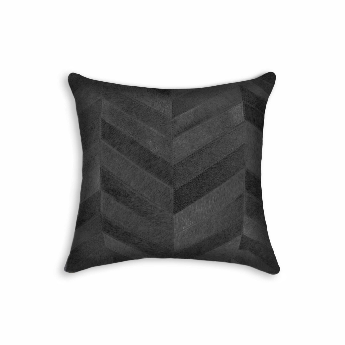 316839 18 x 18 in. Cowhide Pillow - Black