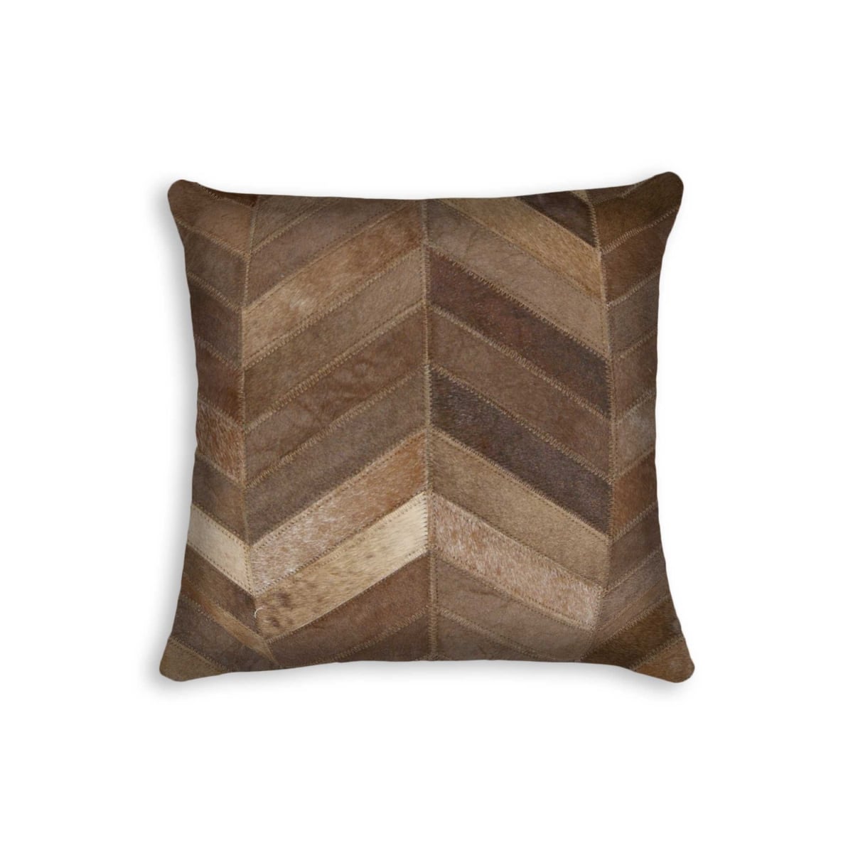 316841 18 x 18 in. Cowhide Pillow - Tan