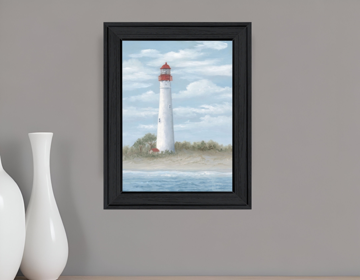 529952 Modern Cape May Light Black Framed Print Wall Art