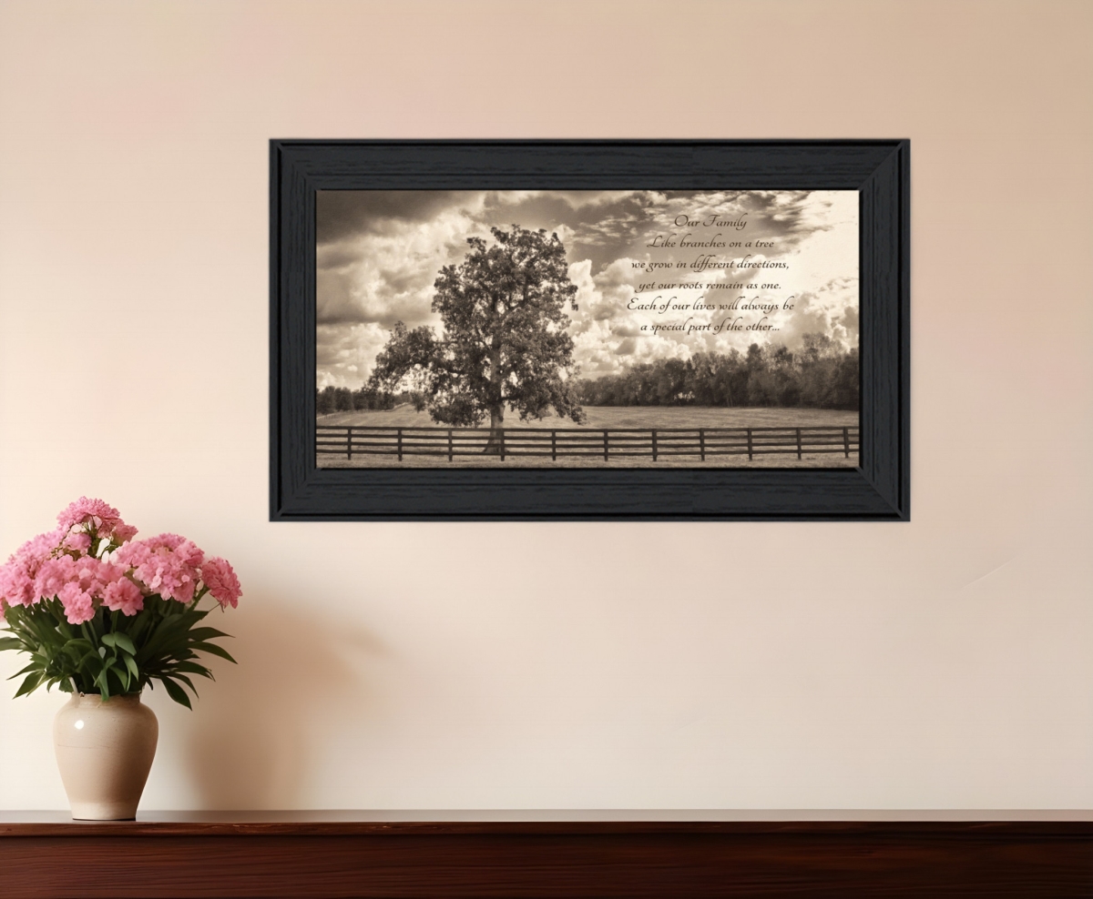 529633 Horizontal Our Family Black Framed Print Wall Art