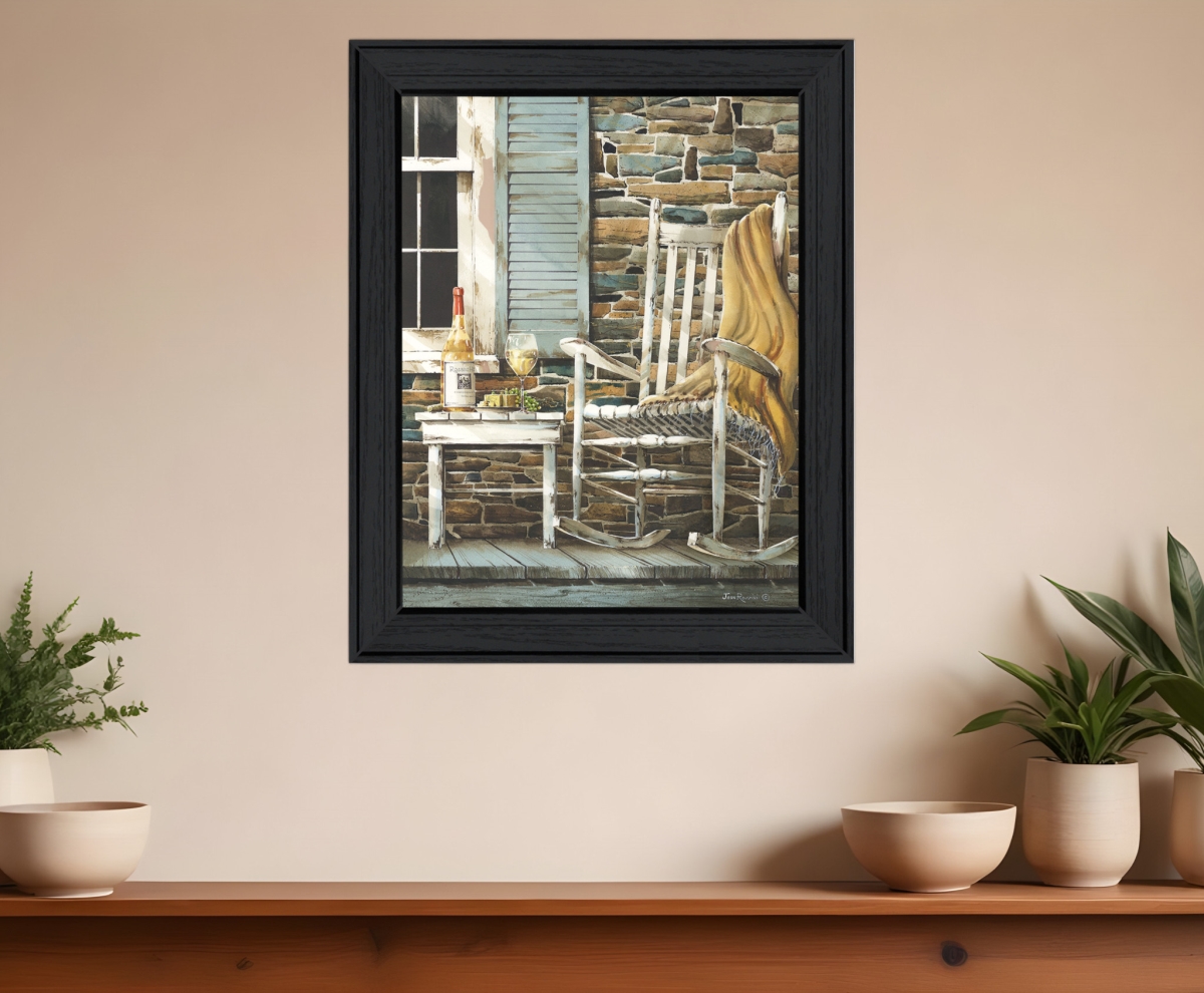 407393 Reflecting Time Black Framed Print Wall Art