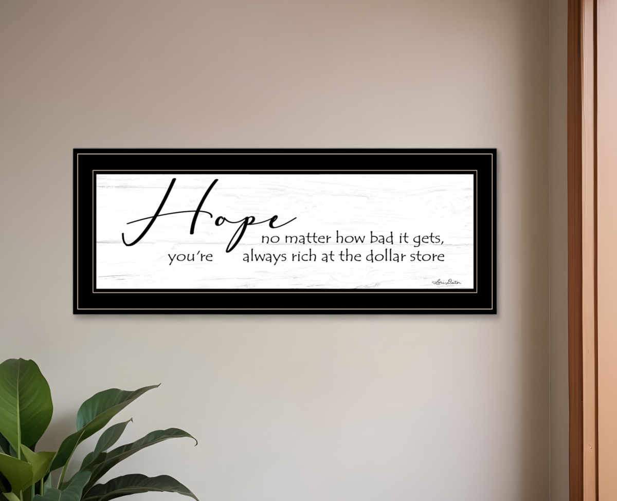 415399 Hope Black Framed Print Wall Art
