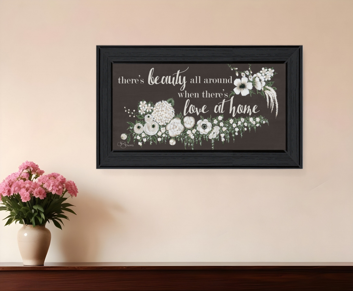 529898 Modern Love At Home Black Framed Print Wall Art