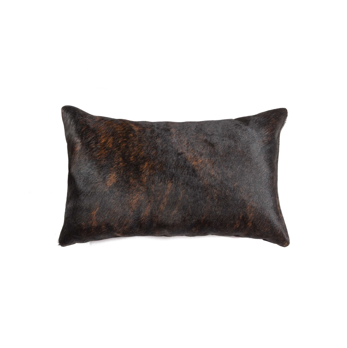 316857 12 x 20 in. Cowhide Pillow - Chocolate