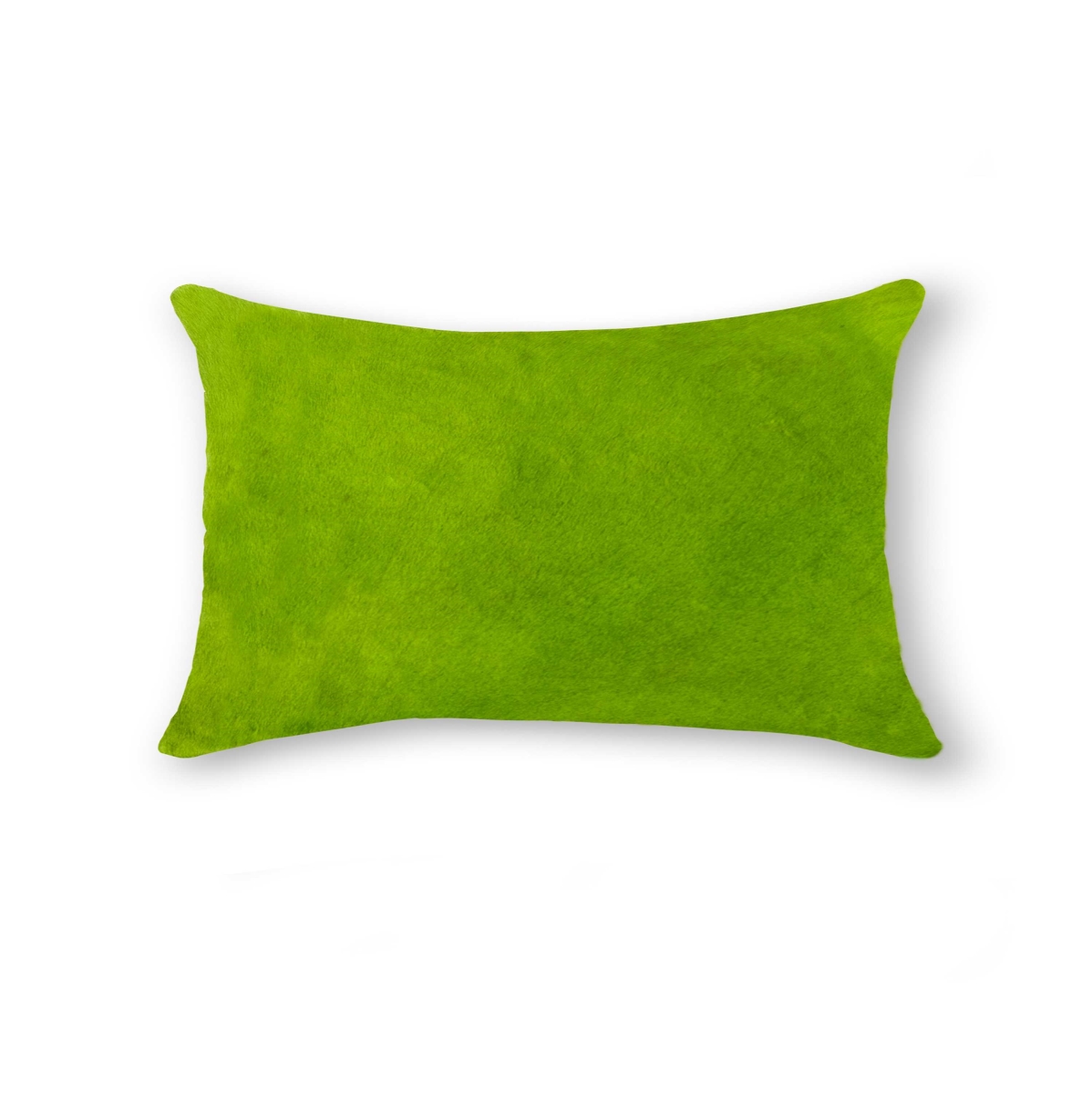 316859 12 x 20 in. Cowhide Pillow - Lime