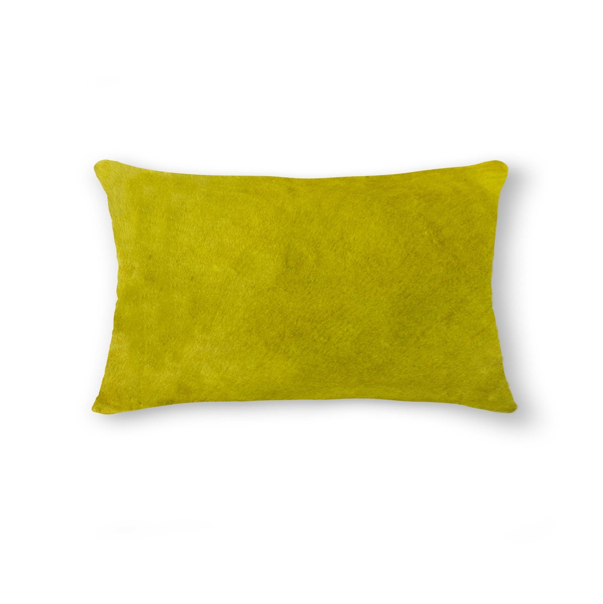 12 x 20 in. Cowhide Pillow - Yellow