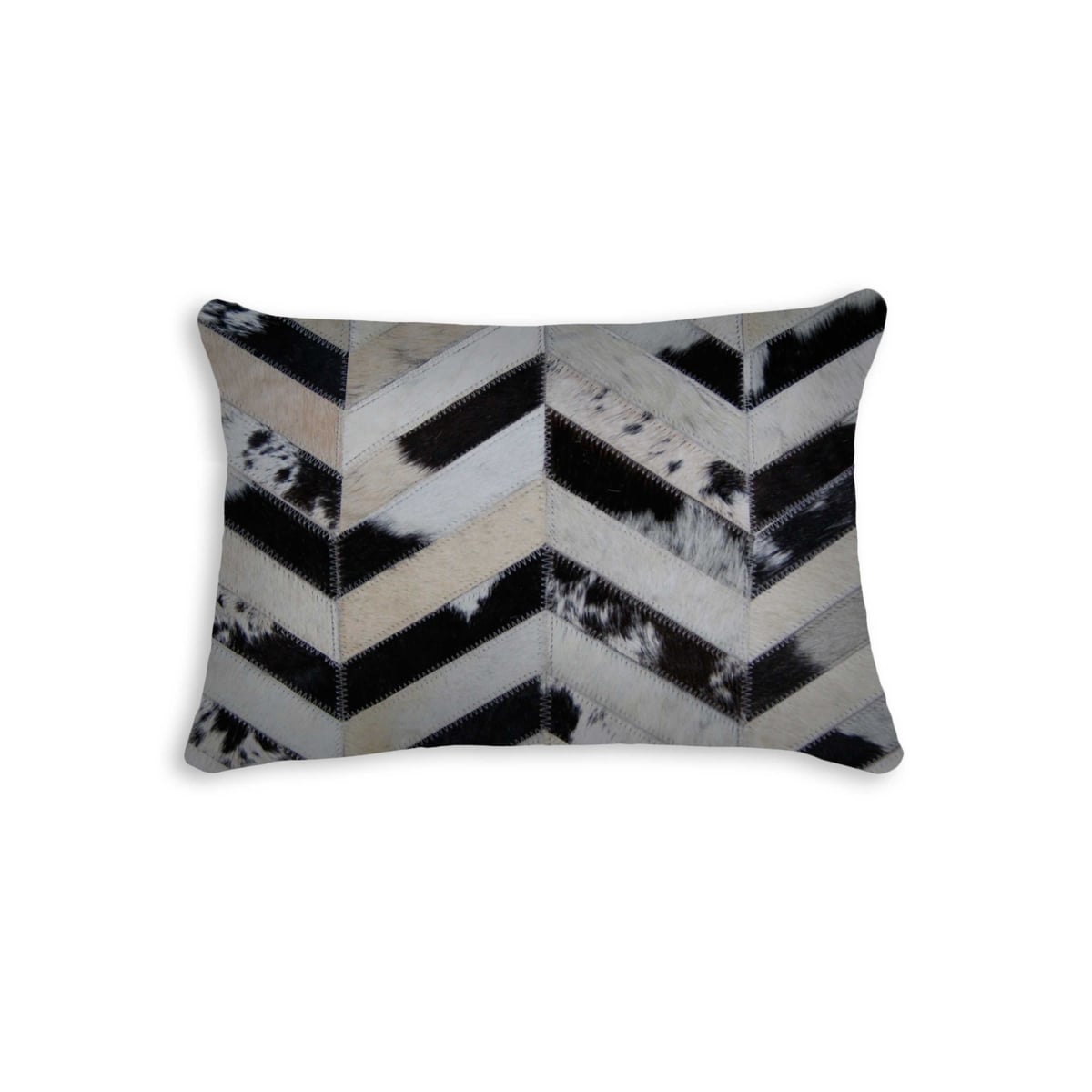 316889 12 x 20 in. Cowhide Pillow - Tricolor