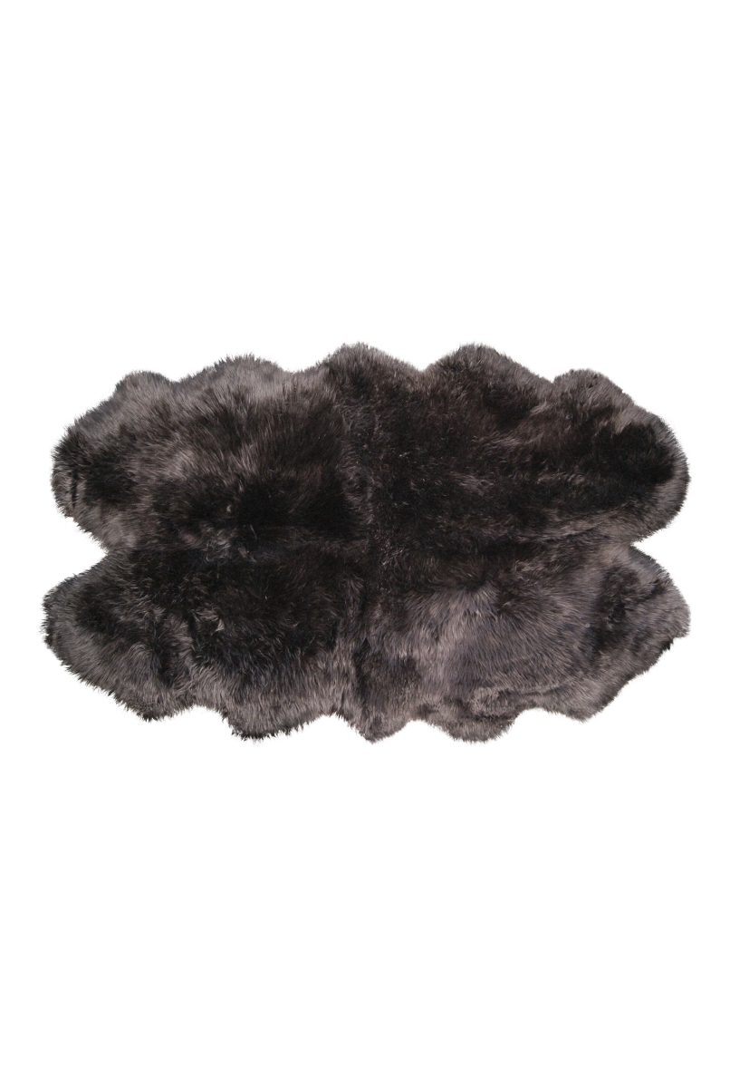 4 x 6 in. Sheepskin Rug - Chocolate