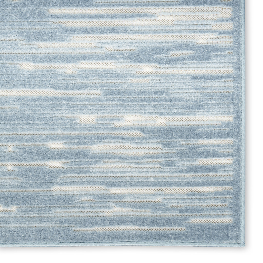 569752 8 x 10 ft. Geometric Rectangle Area Rug, Blue