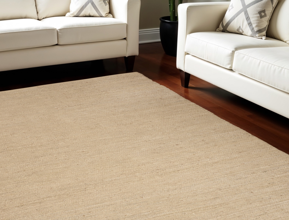 569891 9 x 12 ft. Hand Woven Rectangle Area Rug, Beige