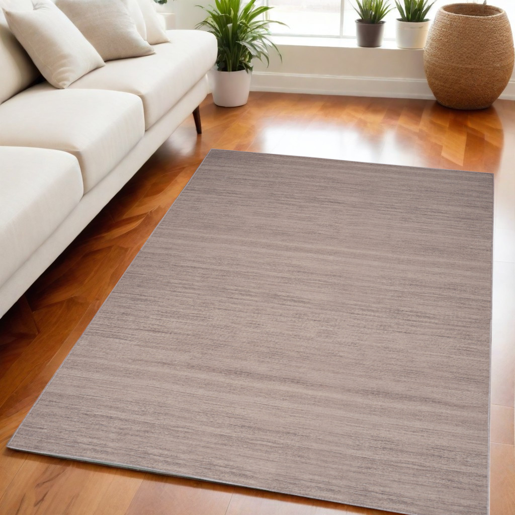552567 5 x 7 ft. Abstract Washable Rectangle Area Rug, Gray