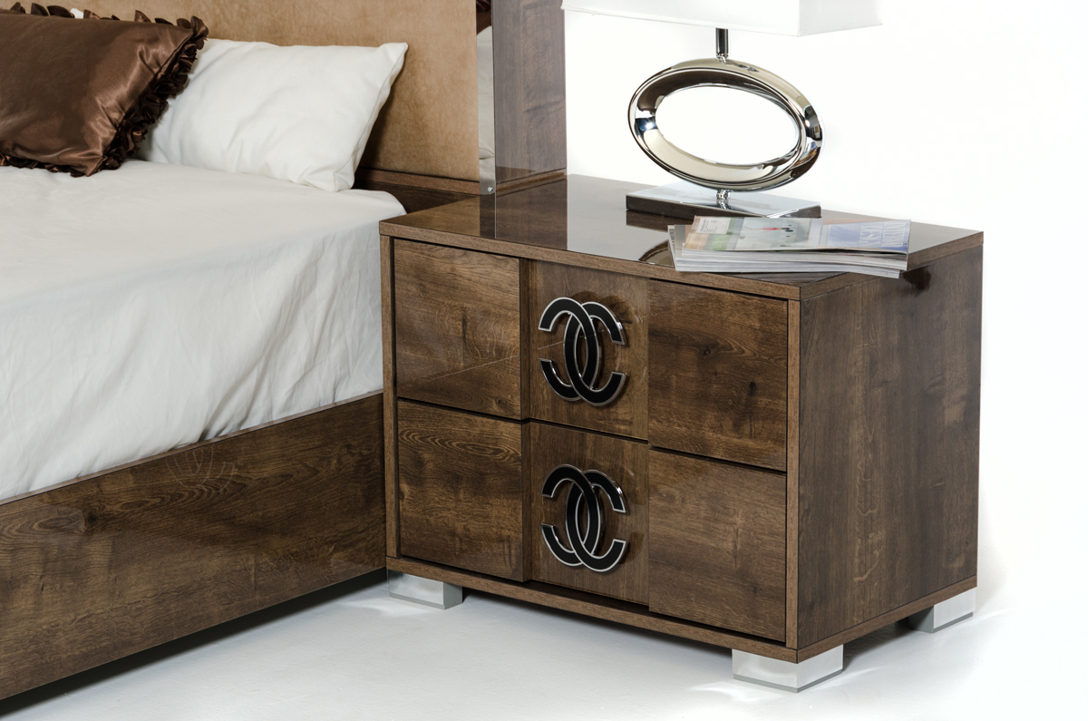282562 Italian Modern Nightstand