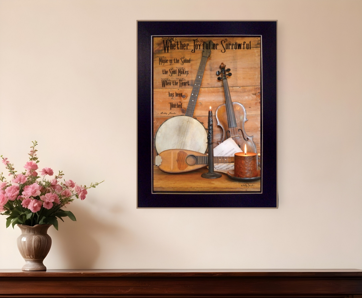 415219 Music Black Framed Print Wall Art