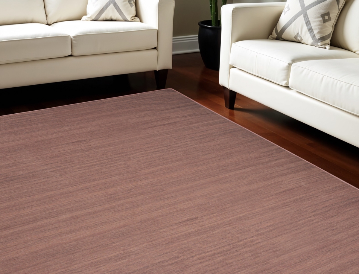 552550 6 x 9 ft. Abstract Washable Rectangle Area Rug, Brown