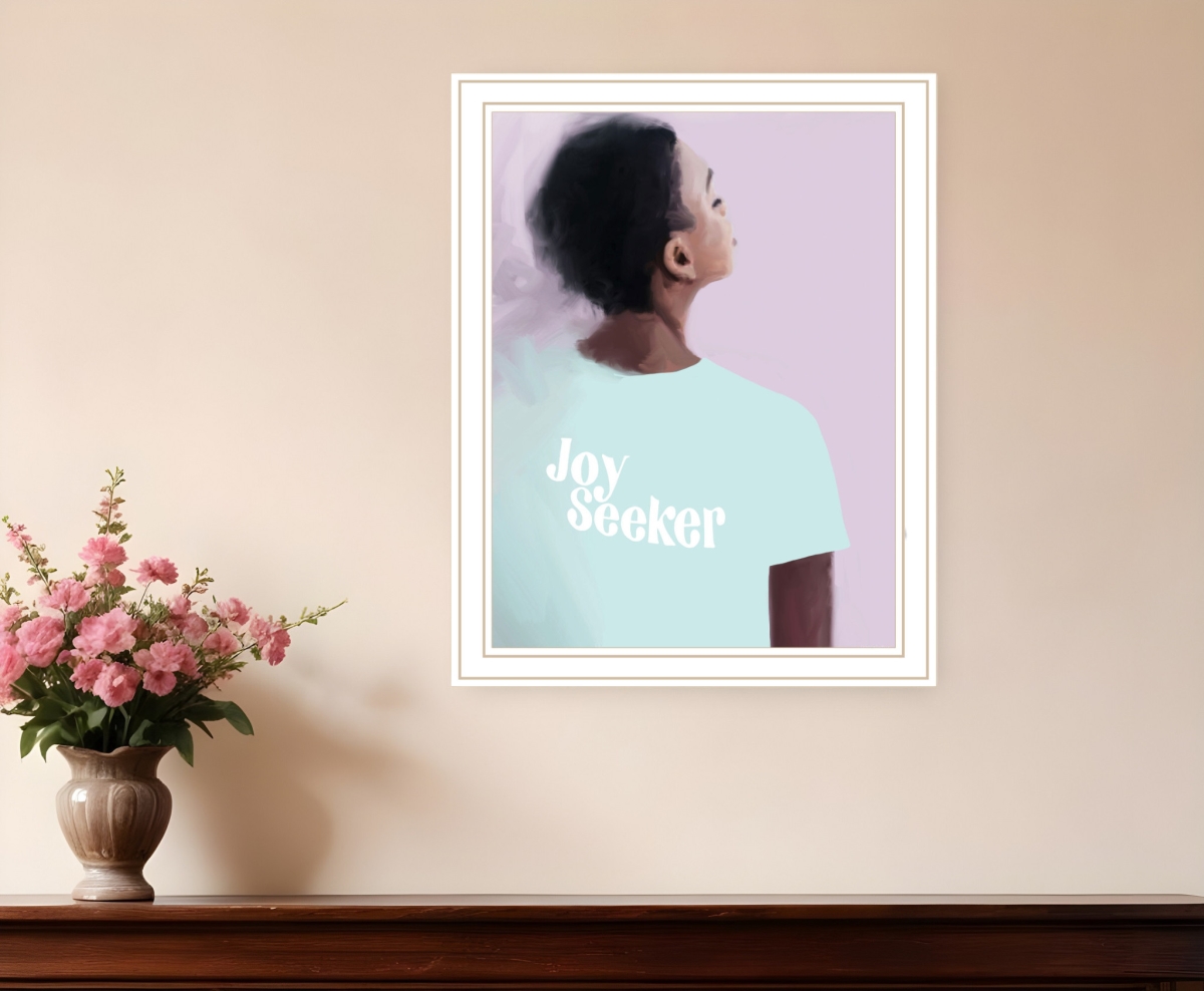 529980 Joy Seeker Look for the Good White Framed Print Wall Art