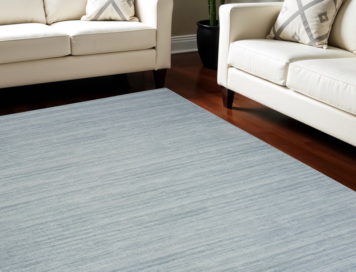 552549 6 x 9 ft. Abstract Washable Rectangle Area Rug, Aqua