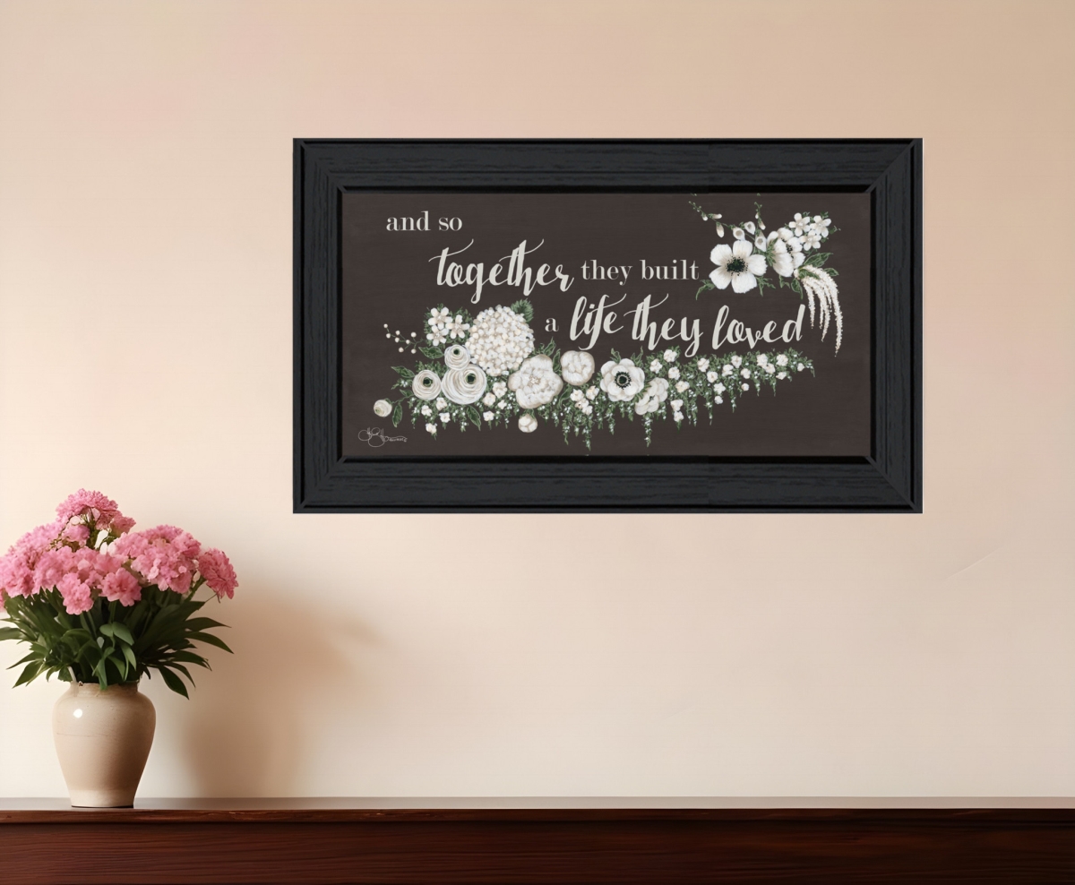 529902 Together They Built Black Framed Print Wall Art
