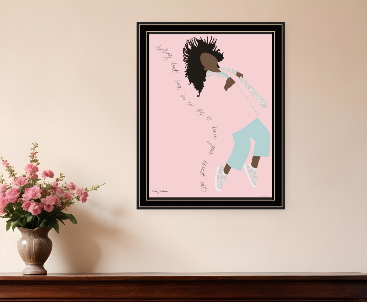 529976 Dance Your Heart Out Black Framed Print Wall Art