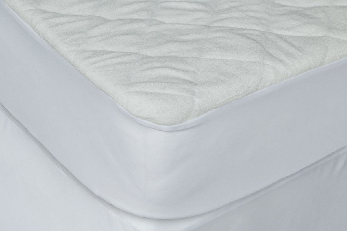 Picture of HomeRoots 248206 Waterproof Bamboo Terry Crib Mattress Protector with Pad Liner