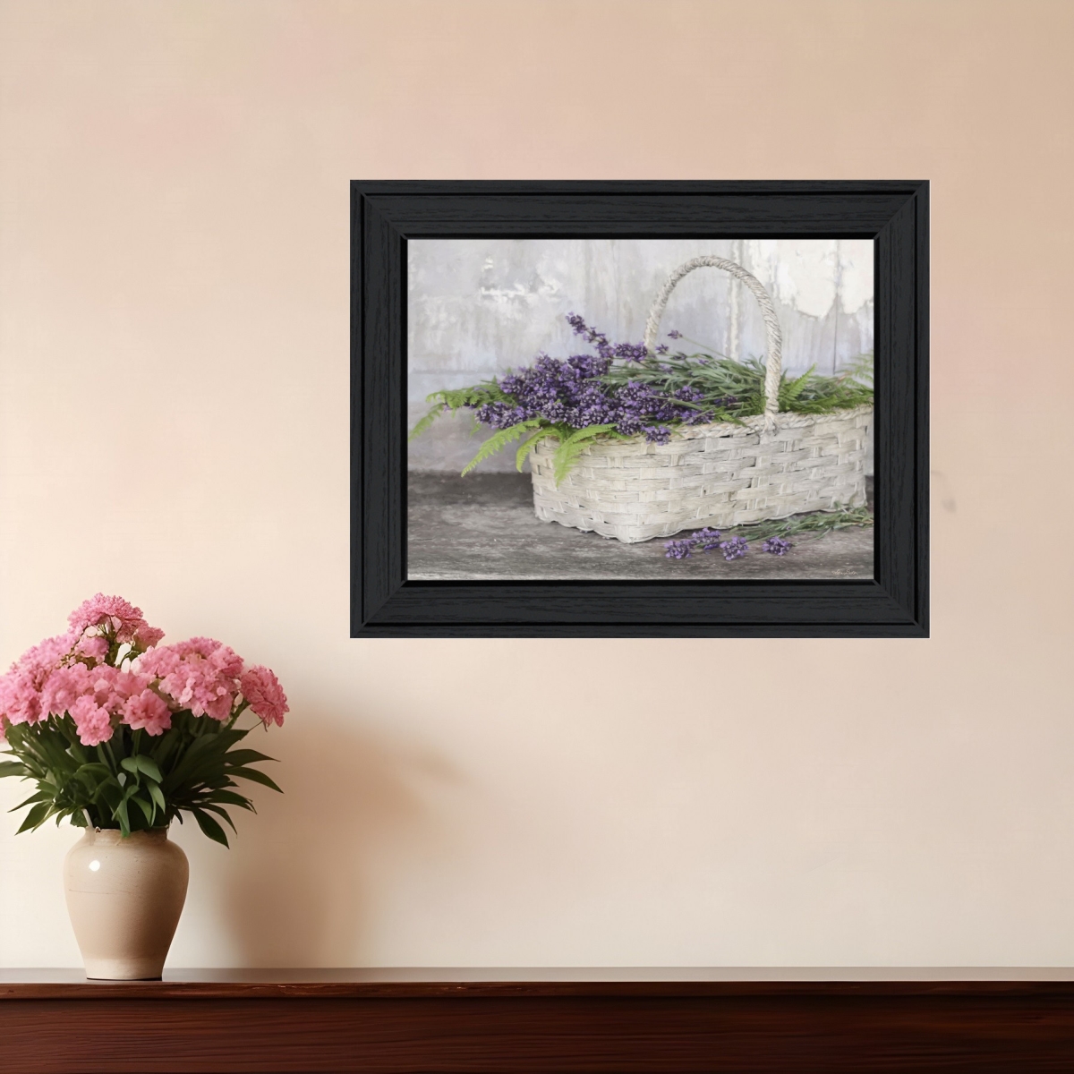 Picture of HomeRoots 530174 Modern My Lavender Black Framed Print Wall Art