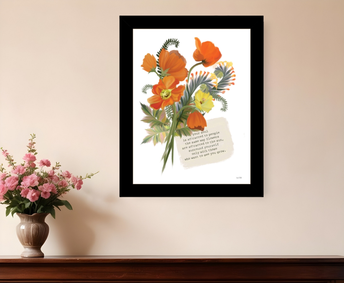 529897 Modern See You Grow Black Framed Print Wall Art