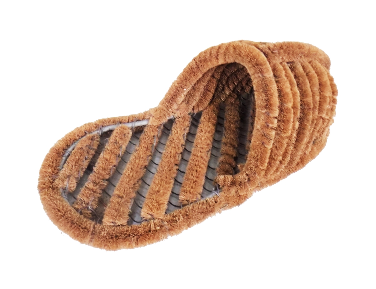 Brown Coir Outdoor Boot Scraper - 8 x 19 in. - Durable and Eco-Friendly