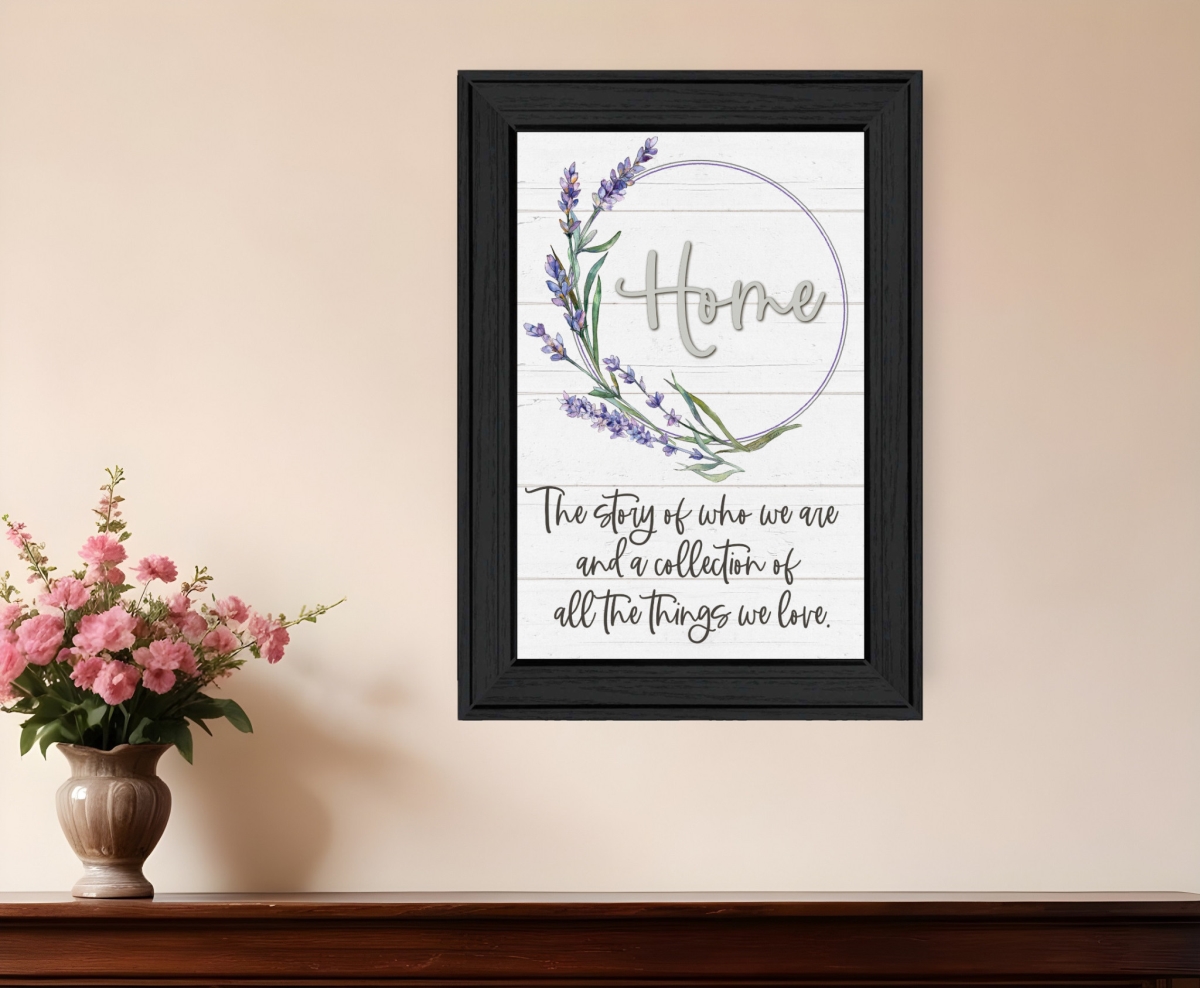 529653 Vertical Home a Circle of Love Black Framed Print Wall Art