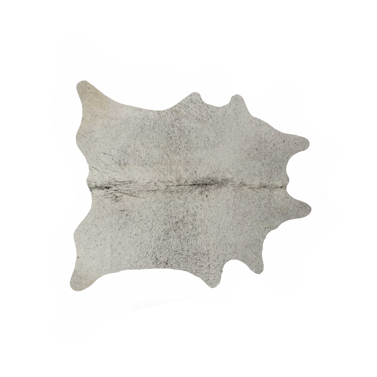 316975 6 x 7 in. Cowhide Rug - Light Gray