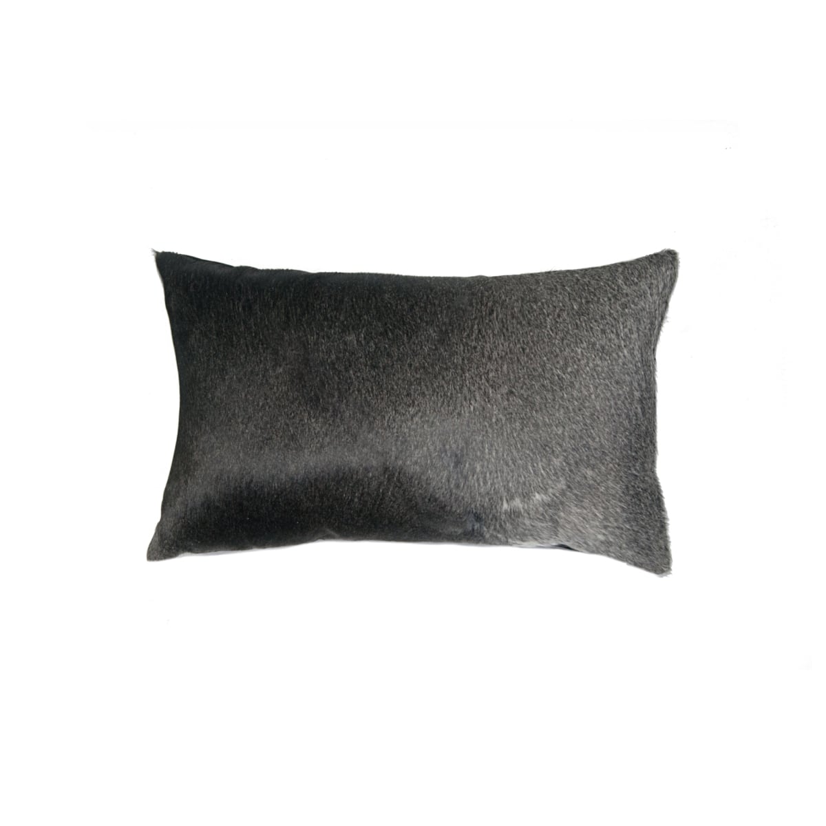 12 x 20 in. Cowhide Pillow - Gray & White