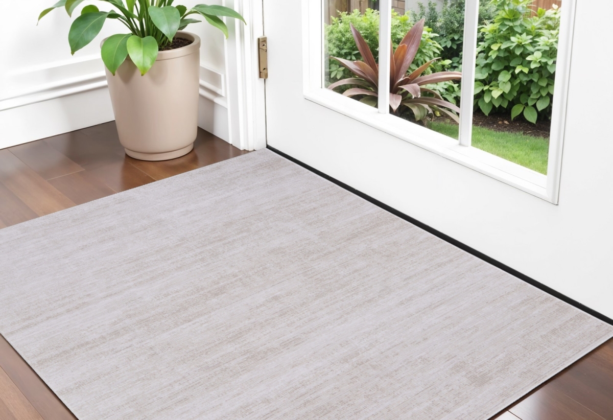 566805 2 x 3 ft. Power Loom Rectangle Area Rug, Ivory