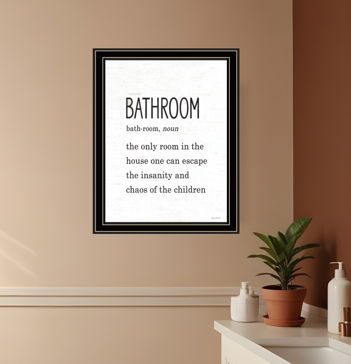 530082 Bathroom Escape Black Framed Print Bathroom Wall Art