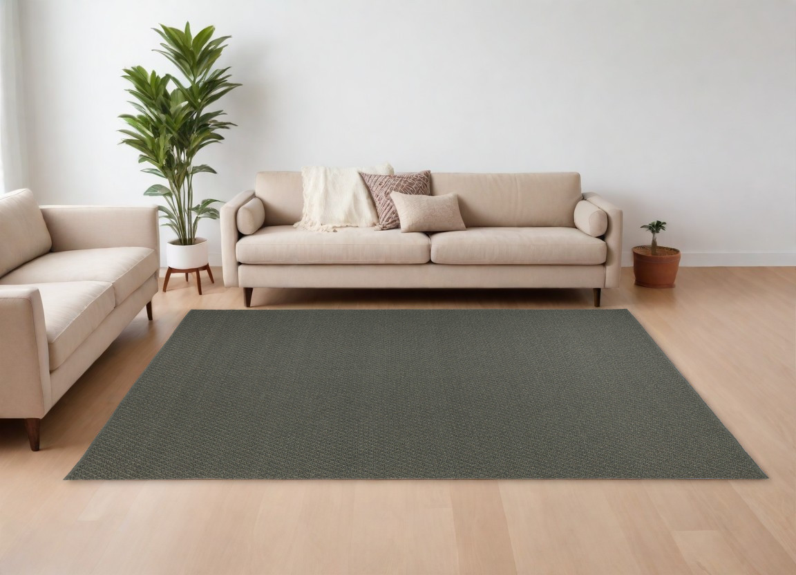 567779 9 x 12 ft. Hand Woven Rectangle Area Rug, Green