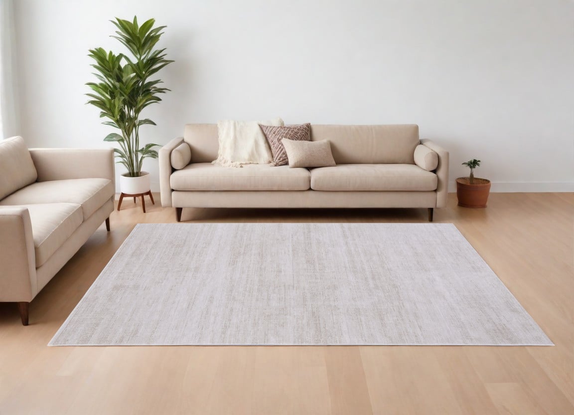 566802 7 x 10 ft. Power Loom Rectangle Area Rug - Ivory
