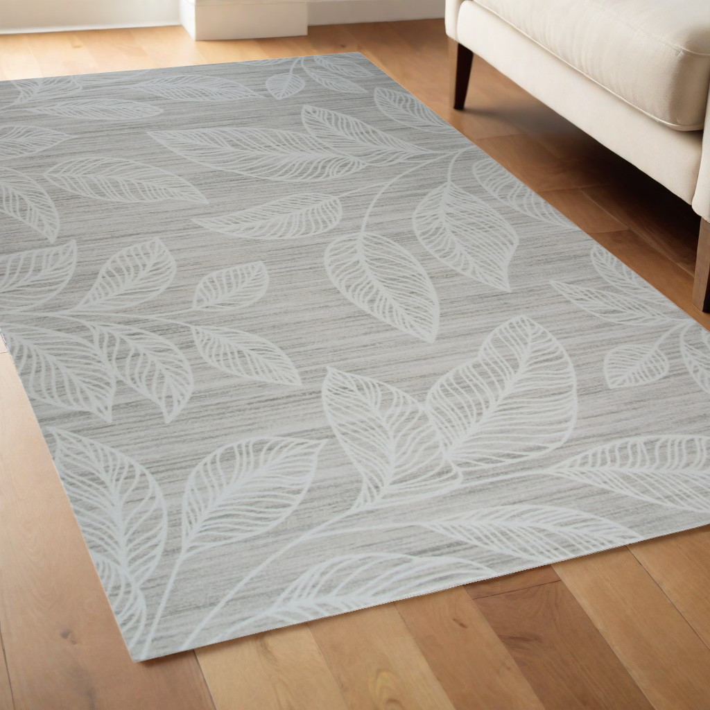 530575 4 x 6 ft. Beige & Ivory Floral Distressed Area Rug
