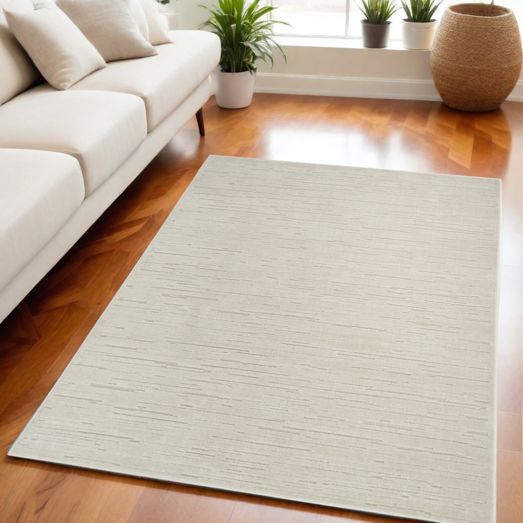 564021 5 x 7 ft. Geometric Rectangle Area Rug, Beige