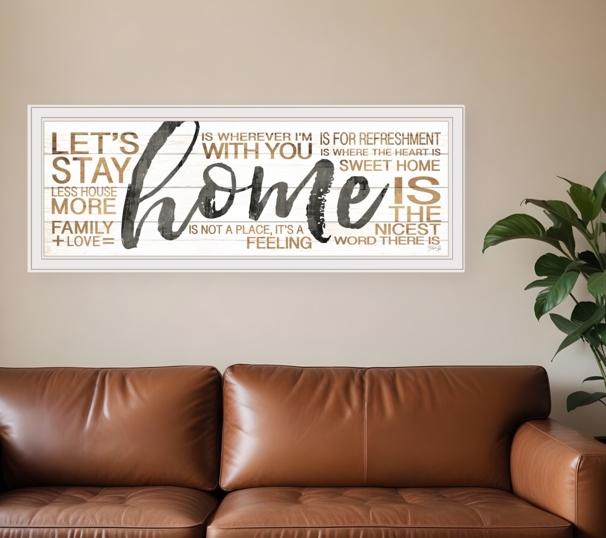 415454 Home White Framed Print Wall Art