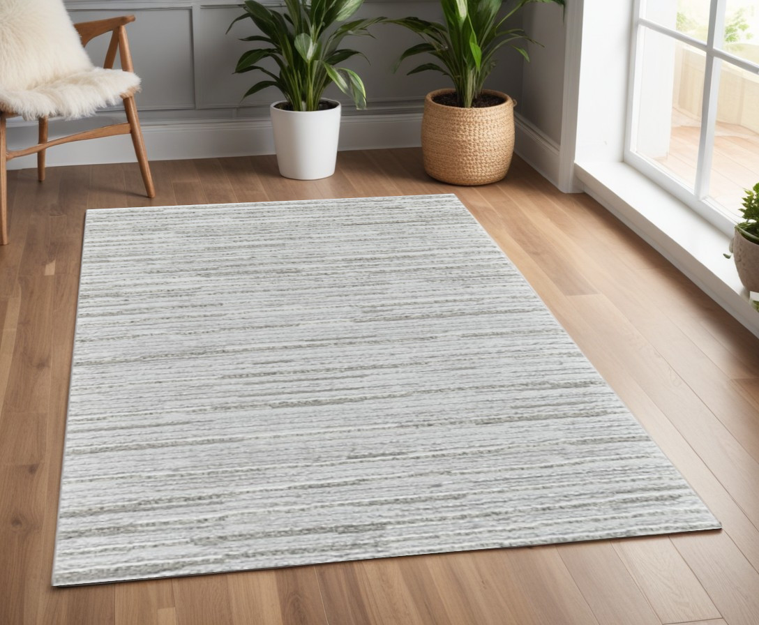 570067 4 x 6 ft. Abstract Rectangle Area Rug, Gray