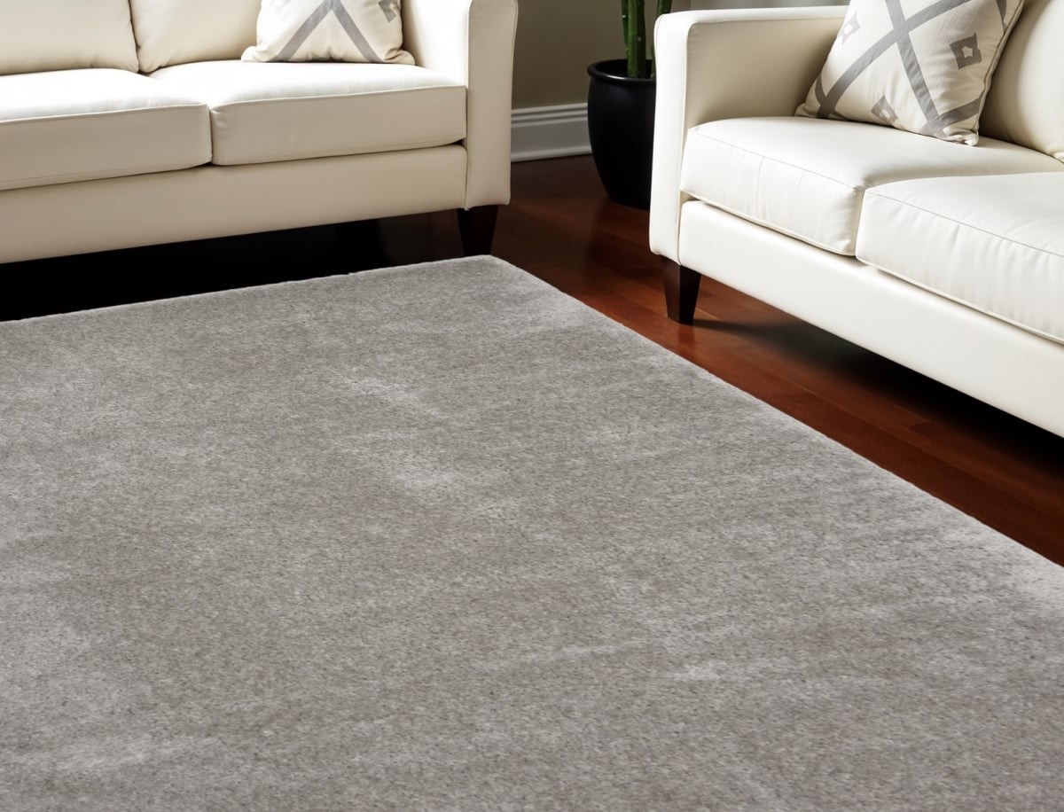 551277 8 x 10 ft. Shag Rectangle Area Rug, Gray