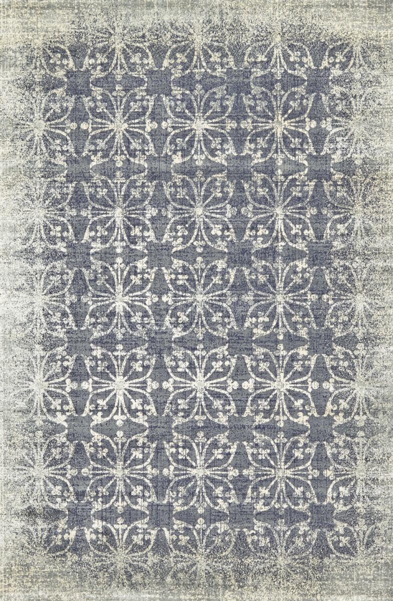 565665 9 x 12 ft. Geometric Power Loom Rectangle Area Rug, Tan & Gray
