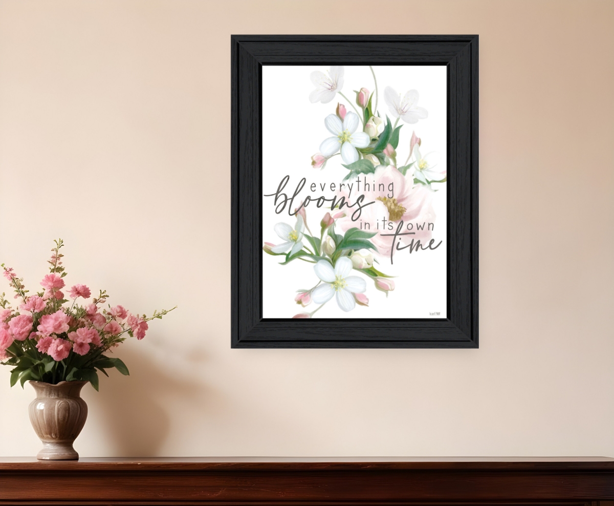 529818 Rectangle Everything Bloom Black Framed Print Wall Art